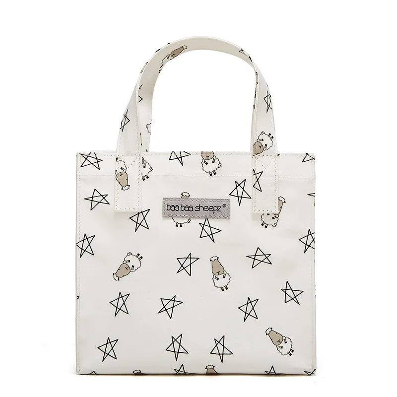 Baa Baa Sheepz Tote Bag Small Star & Sheepz White - Small