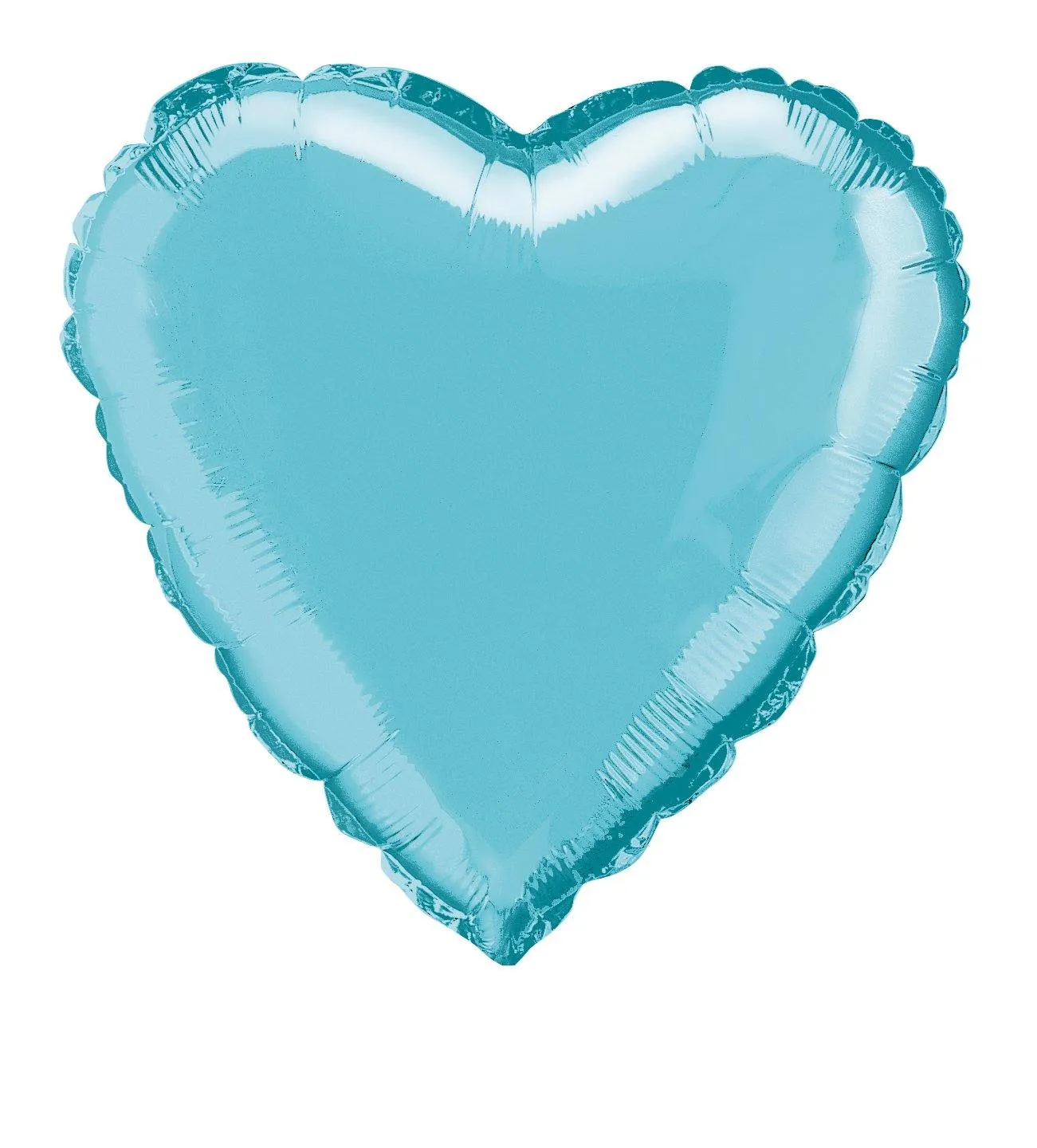 Baby Blue Heart Foil Balloon - 45cm