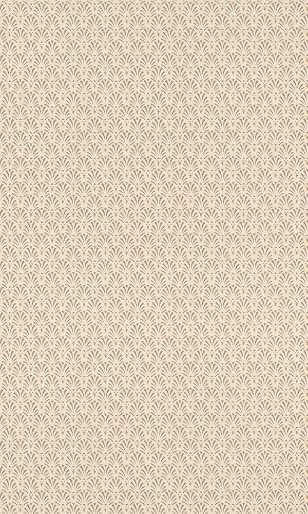Baby Pink Small Art Deco Fan Wallpaper R6209