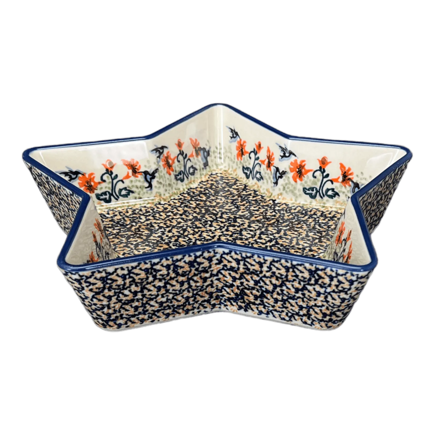 Baker, Star-Shaped, 10" in "Hummingbird Harvest" by Manufaktura | M045S-JZ35
