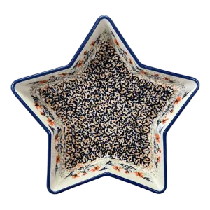 Baker, Star-Shaped, 10" in "Hummingbird Harvest" by Manufaktura | M045S-JZ35