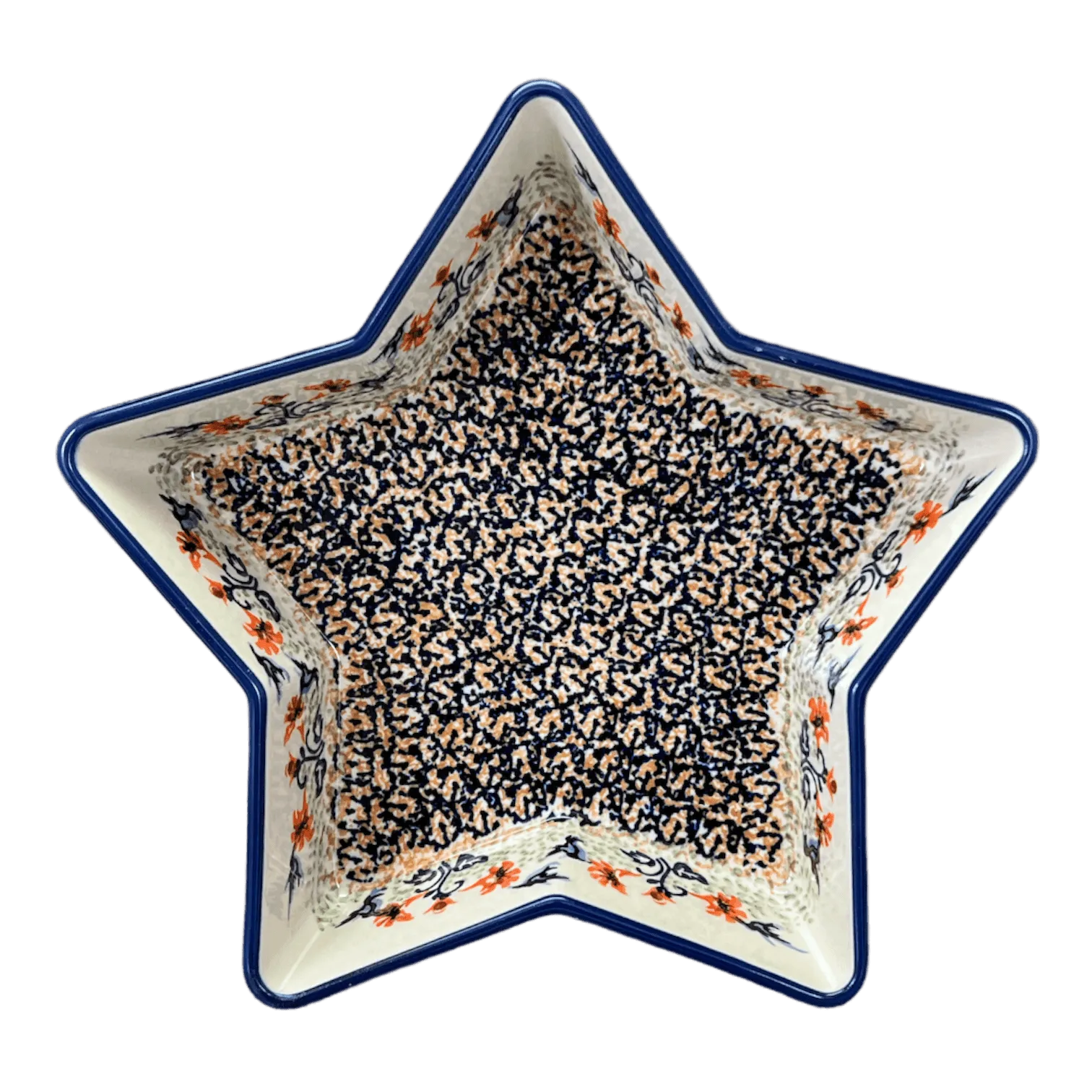 Baker, Star-Shaped, 10" in "Hummingbird Harvest" by Manufaktura | M045S-JZ35
