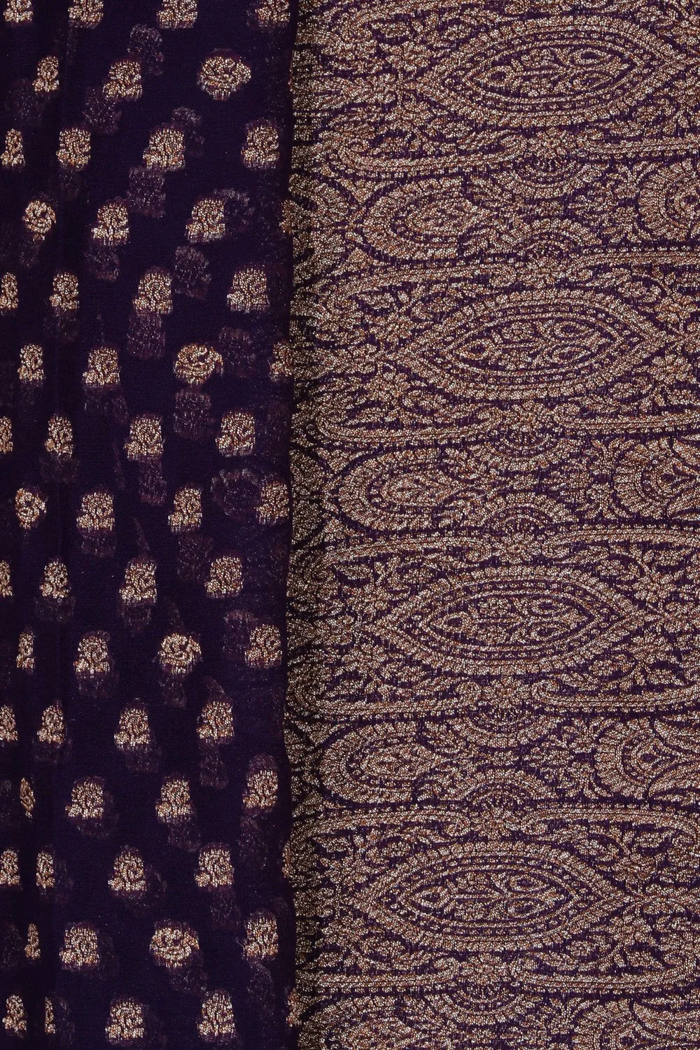 Banarasi Georgette Purple Saree