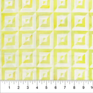 Banyan Batiks Square in a Square Yellow