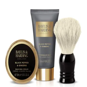Baylis & Harding Signature Men's Black Pepper & Ginseng Shaving Set