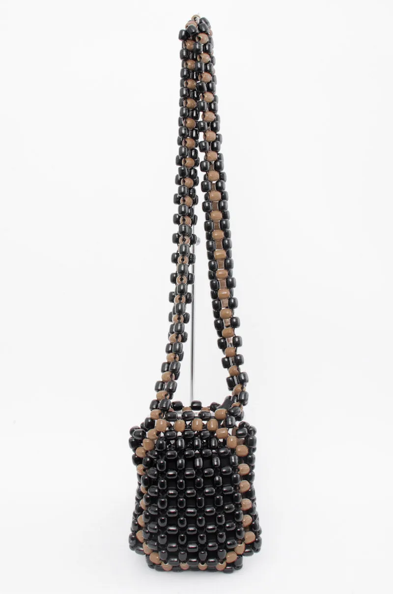 BEADED SHOULDER BAG