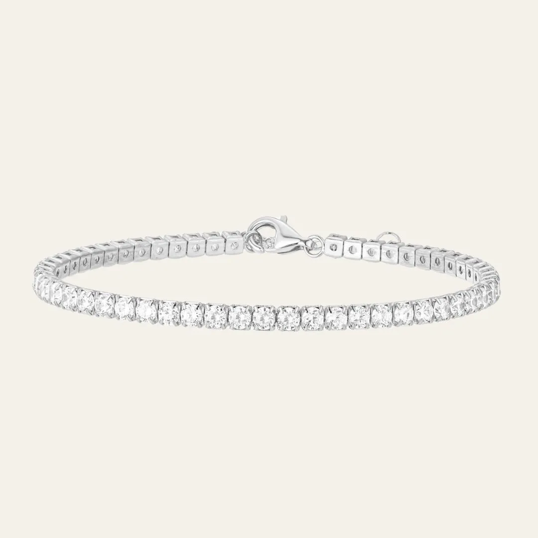 Billie Tennis Bracelet - Silver