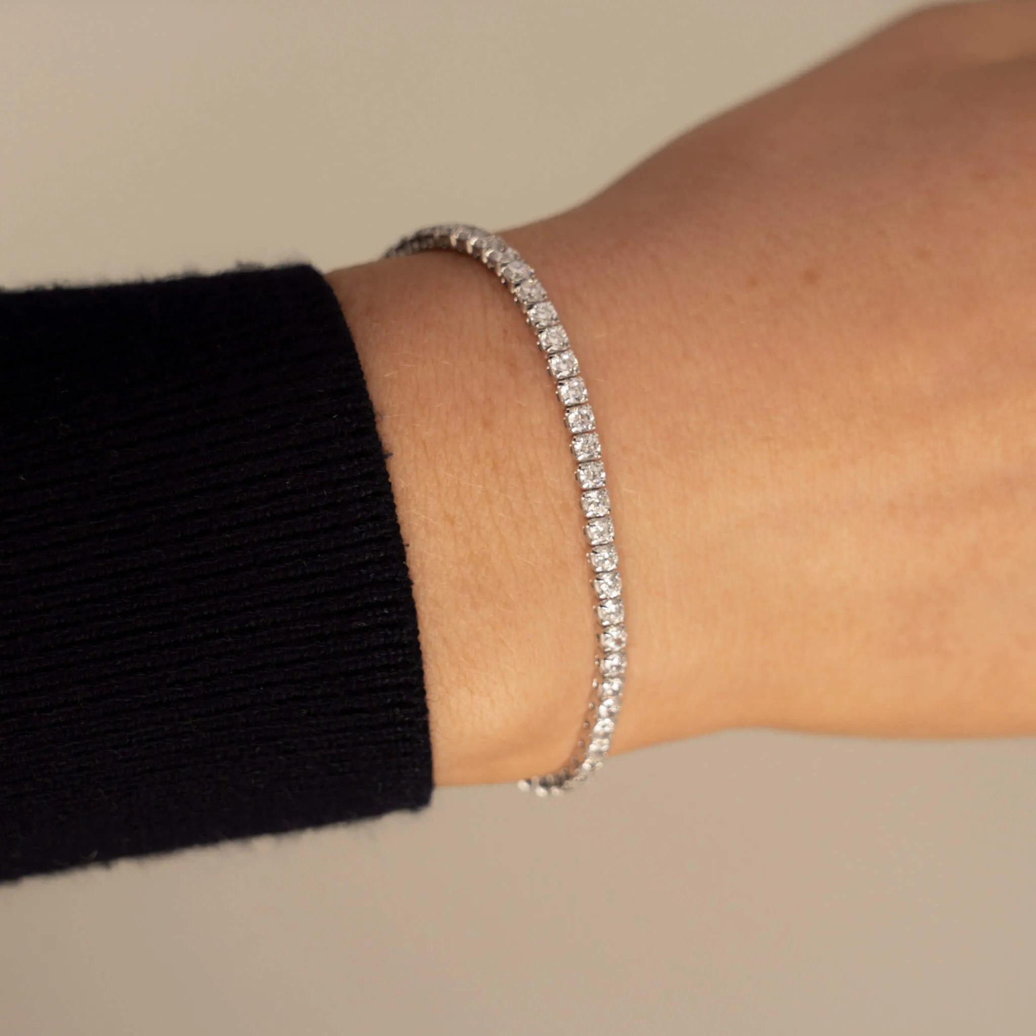 Billie Tennis Bracelet - Silver