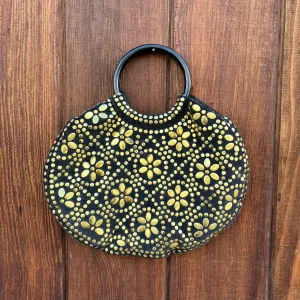 Black & Gold Studded Bag
