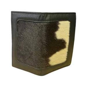 Black & White Small Cowhide Card Wallet