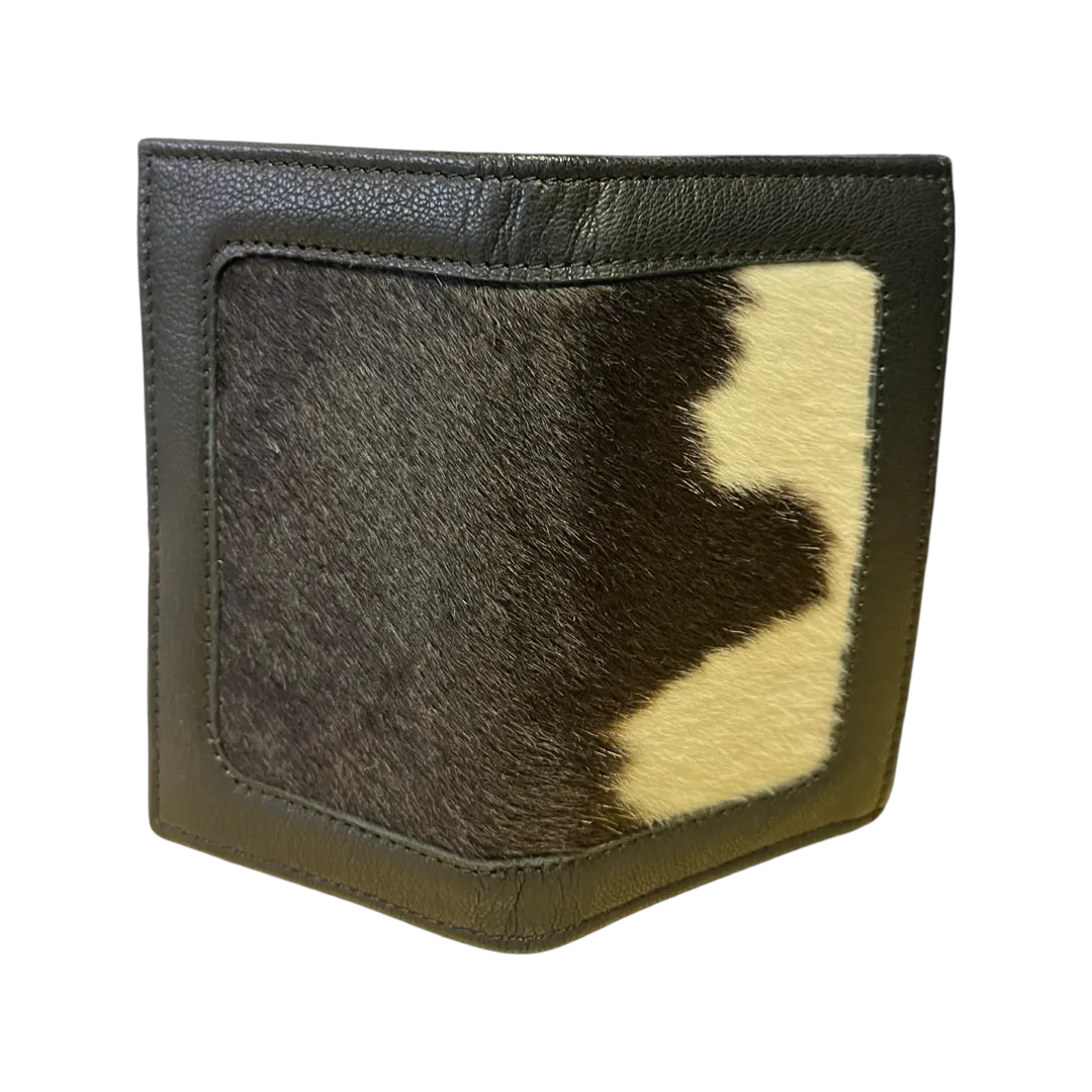 Black & White Small Cowhide Card Wallet