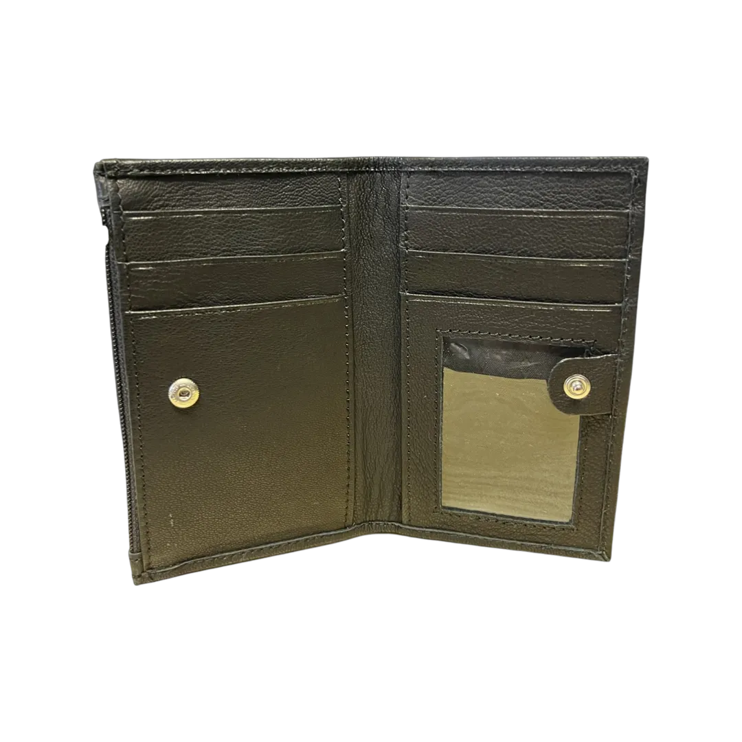 Black & White Small Cowhide Card Wallet