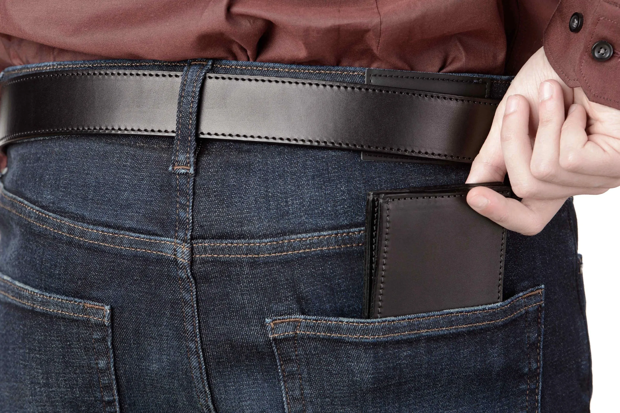 Black Premium Leather 6 Card Slot Bifold Wallet