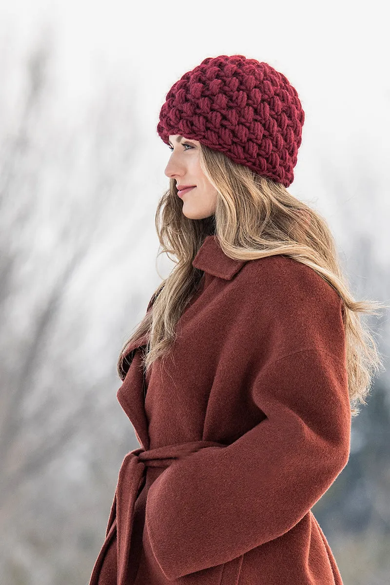 Blue Sky Fibers Traveler's Series Patterns - Berry Hat - PDF Download
