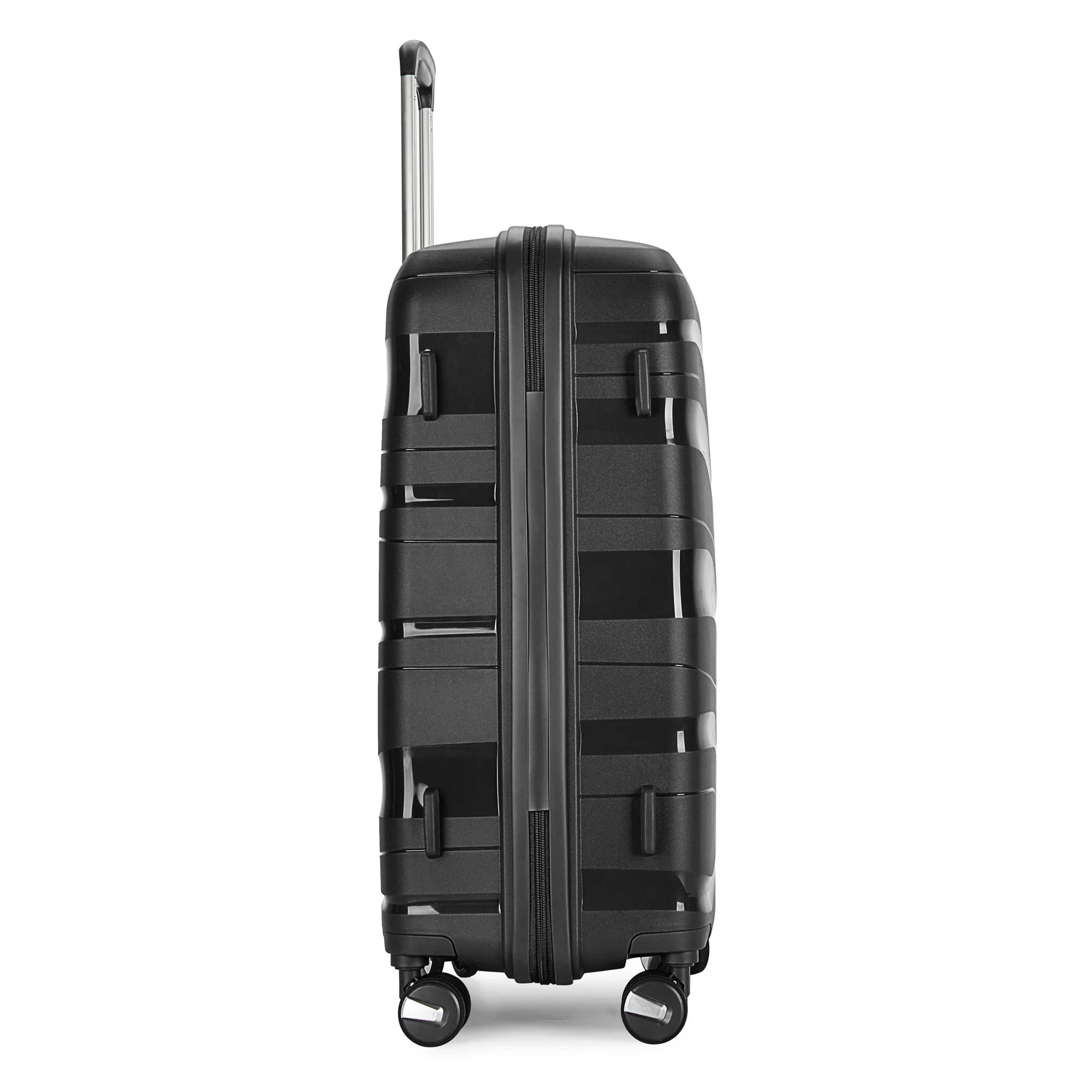 BONTOUR "Flow" 4-wheel suitcase 76x51x31 cm with TSA lock, size L, black