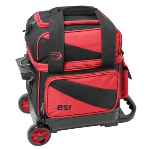 BSI 1 Ball Roller Bowling Bag Red Black