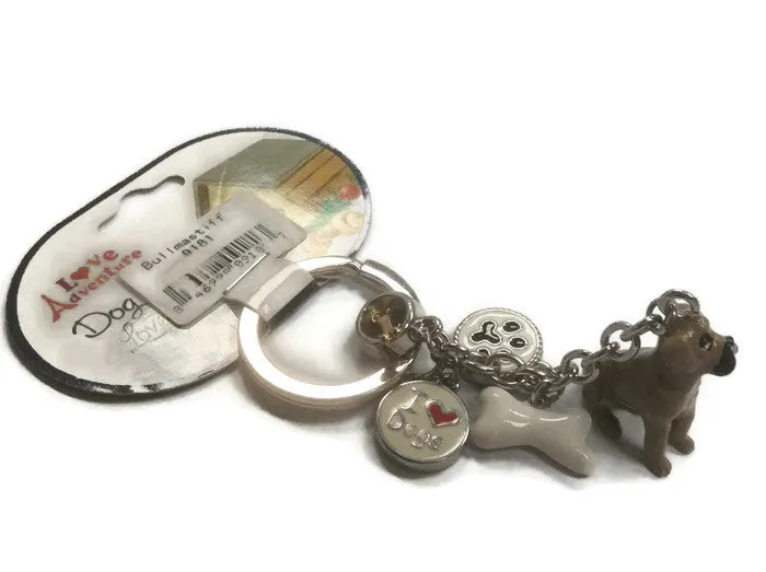 Bull mastiff breed 3D keyring clearance