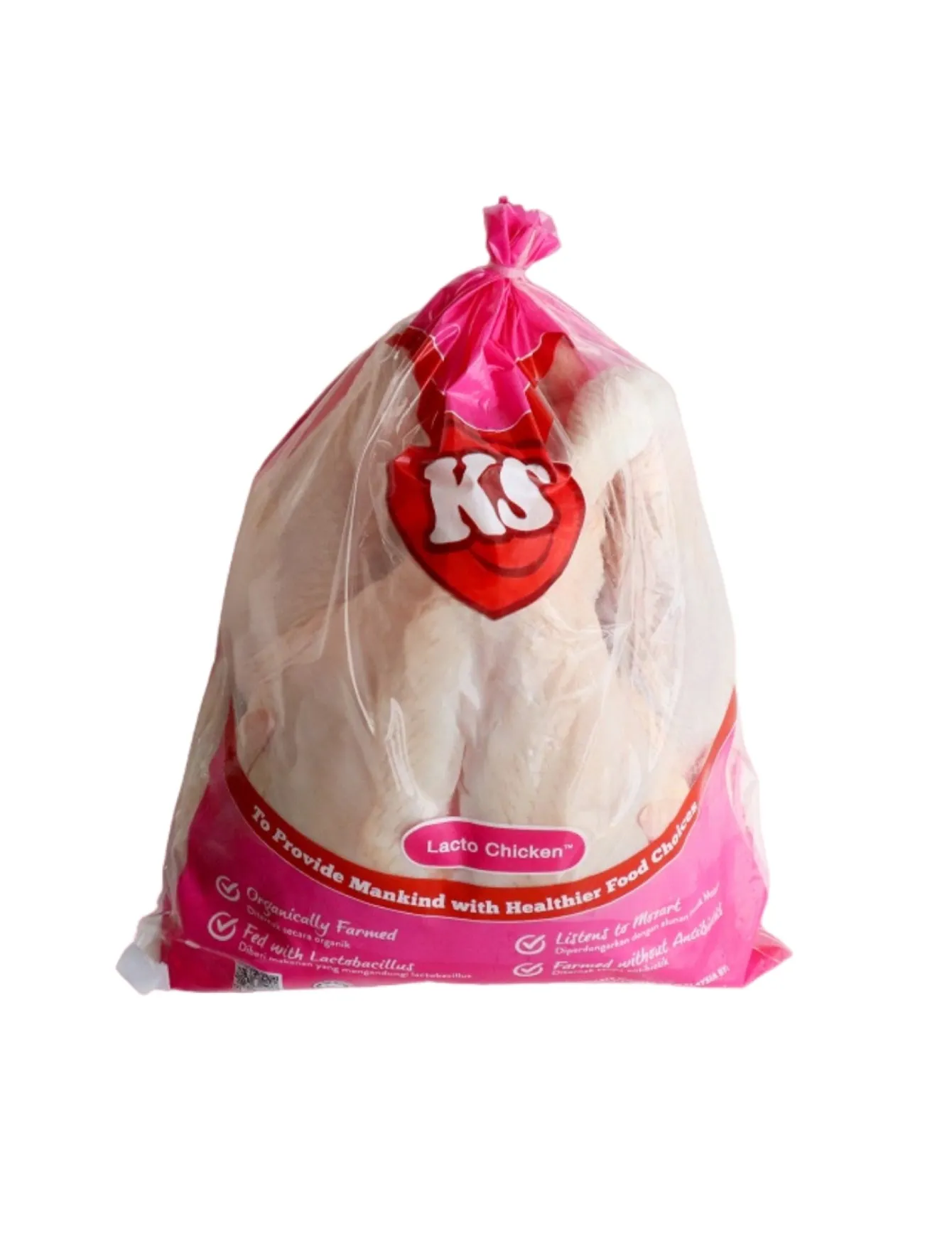 (BUY 2 FREE 1 COOLER BAG) KS LACTO ORGANIC SUPER CHICKEN FROZEN ( /-2.7 KG)