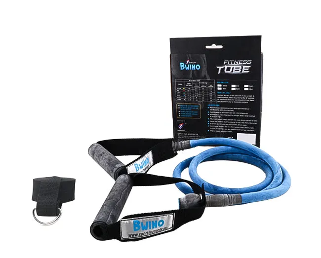 Bwino Resistance Tubing with handle- Blue