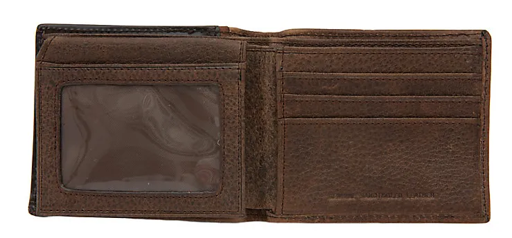 C822B - Ranger Belt Co. Distressed Bi-Fold Wallet