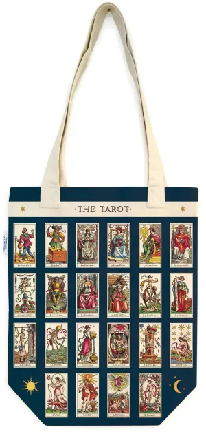 Cavallini - 100% Natural Cotton Vintage Tote Bag - 33x40.5cms - The Tarot