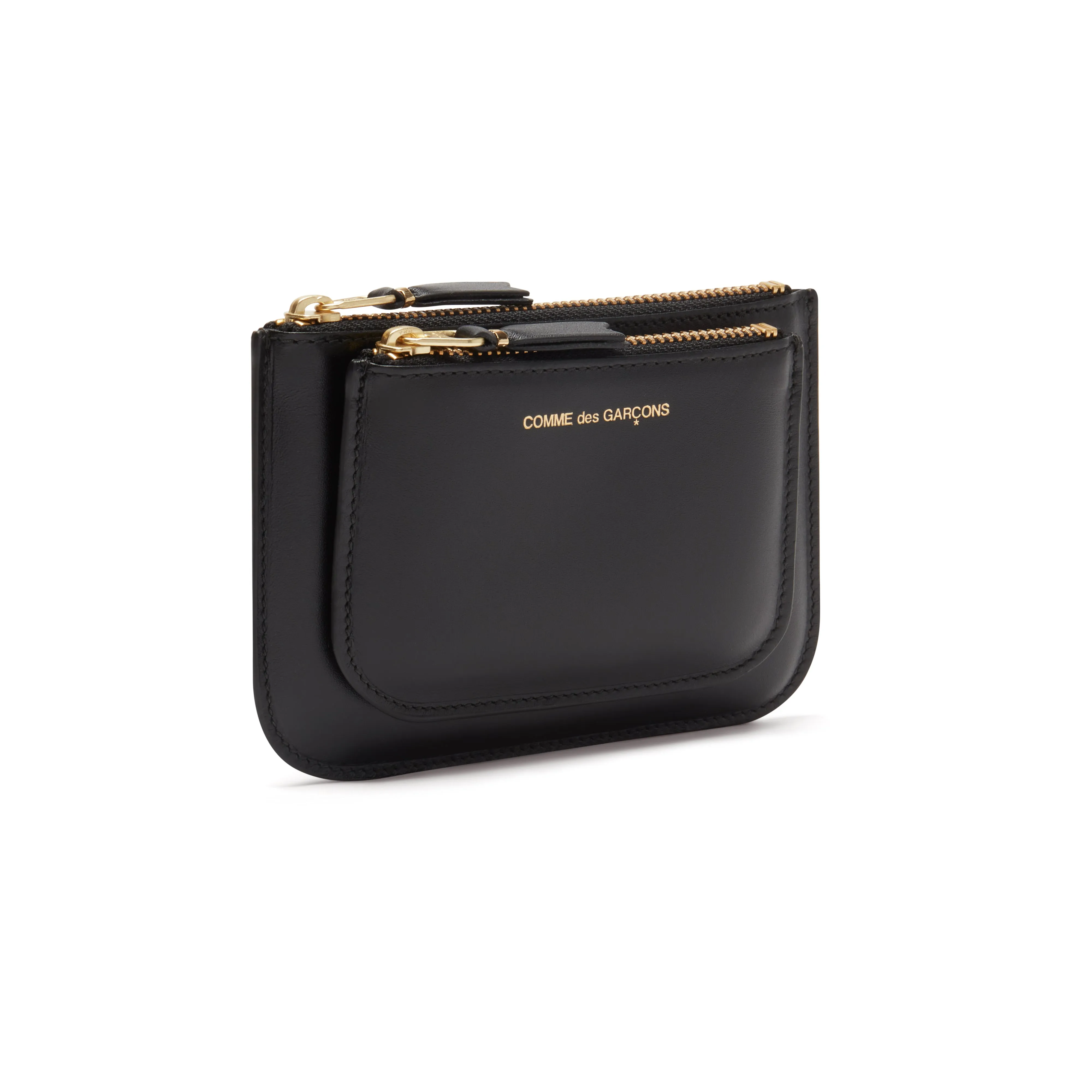 CDG Wallet - Outside Pocket Zip Pouch - (Black SA8100)