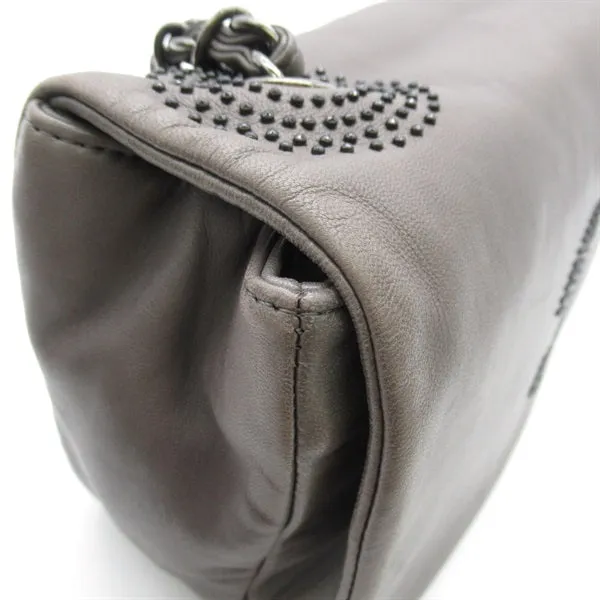 Chanel CC Studded Eat West Full Flap Bag Leather Crossbody Bag in Excellent condition