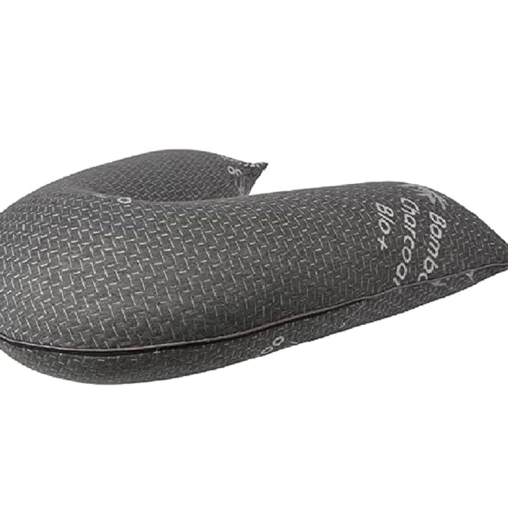 Charcoal Bamboo Cover V Shape Memory Foam Orthopaedic Pillow