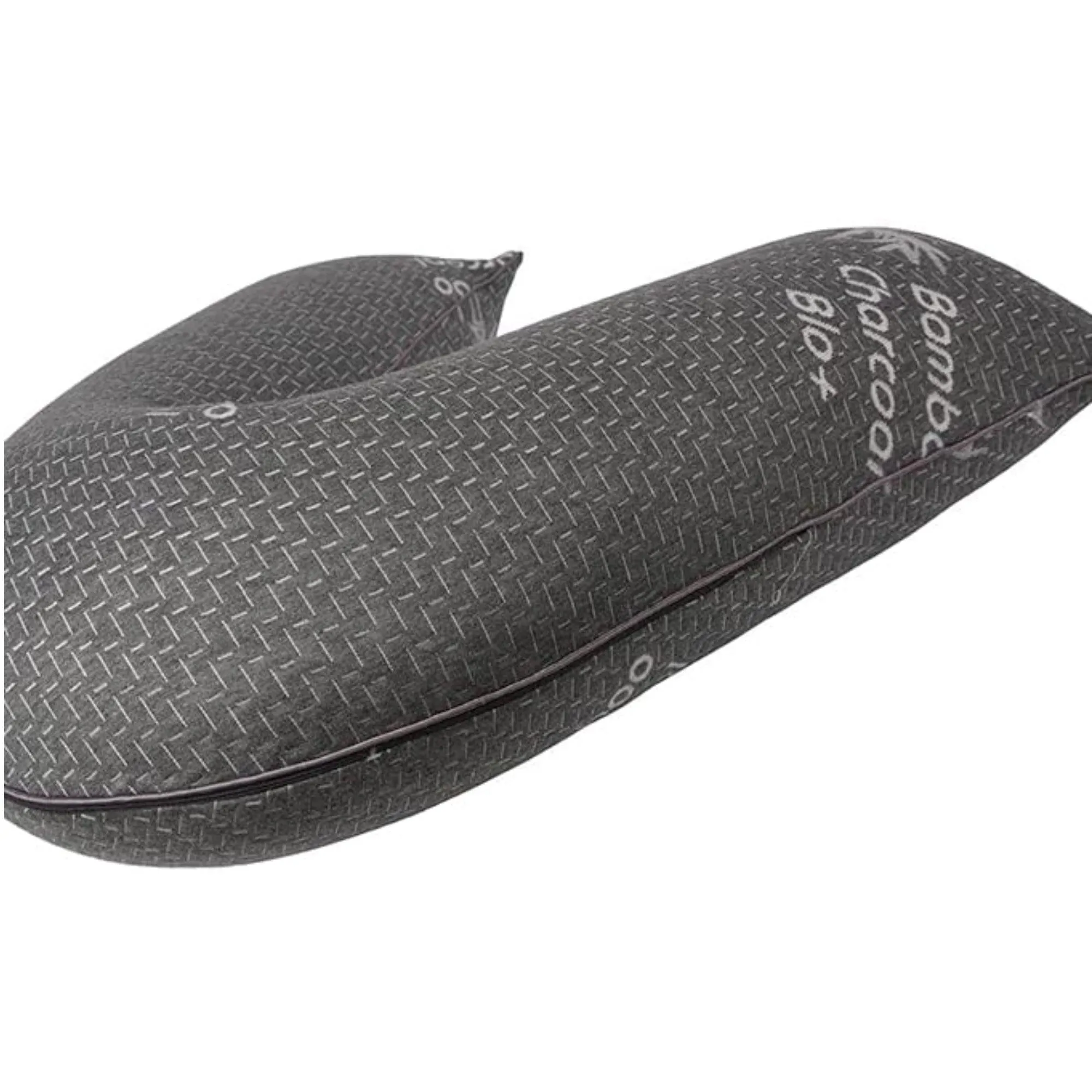 Charcoal Bamboo Cover V Shape Memory Foam Orthopaedic Pillow