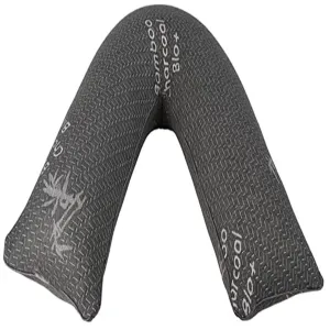 Charcoal Bamboo Cover V Shape Memory Foam Orthopaedic Pillow