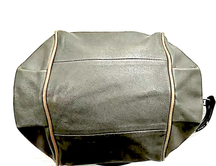 Chloe Paris. Gray/Pink Leather Mini Shoulder Bag / Hand Bag w/Long Strap