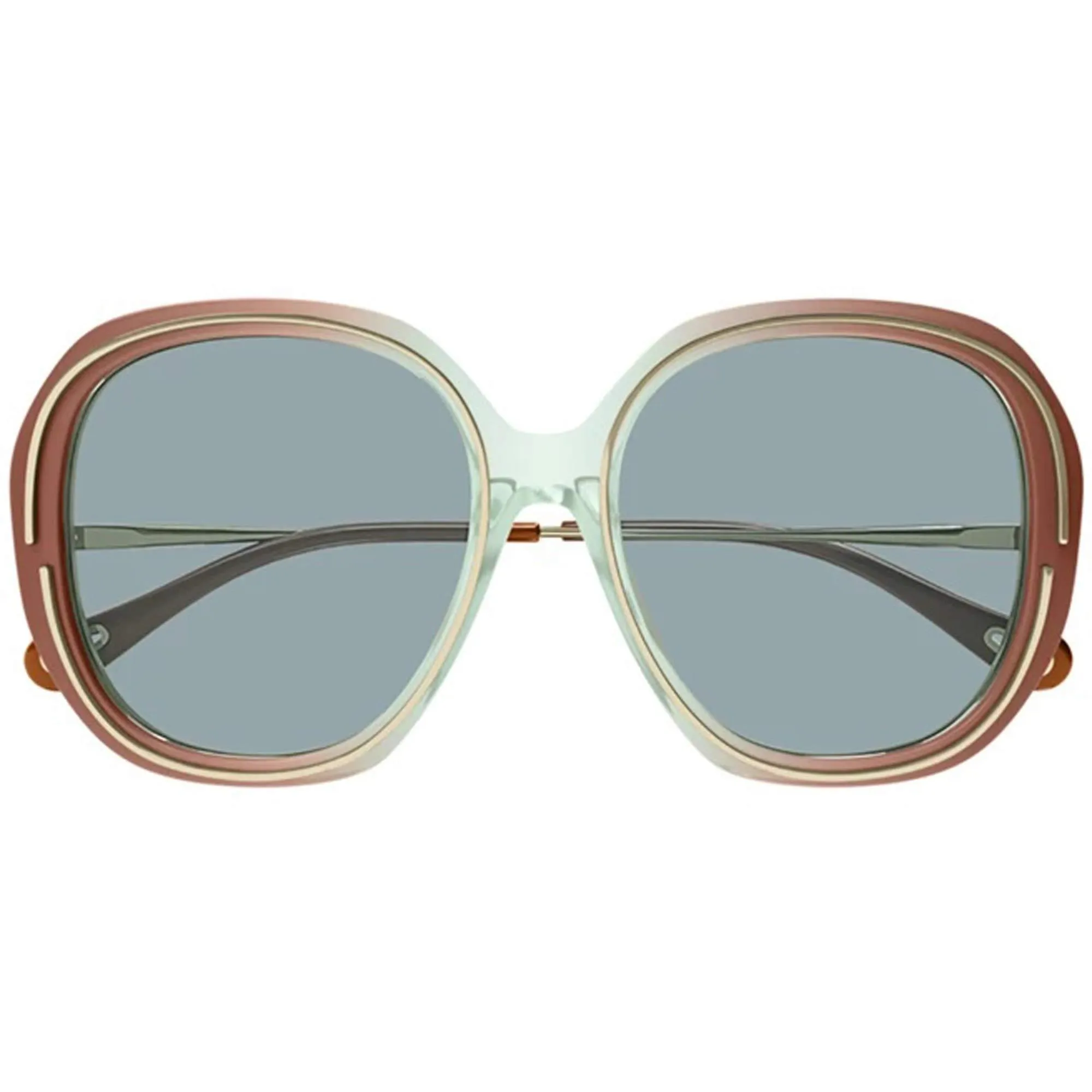 Chloe Women's Sunglasses - Shiny Rust Brown Plastic Frame | CH0078SA-30011531003