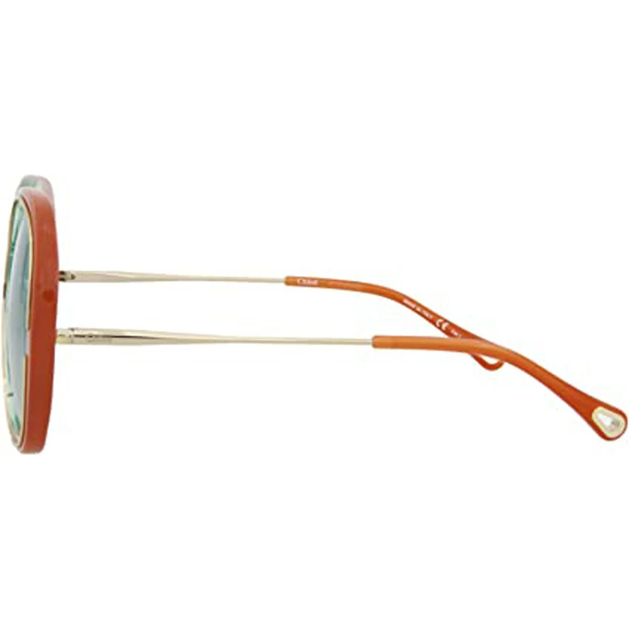 Chloe Women's Sunglasses - Shiny Rust Brown Plastic Frame | CH0078SA-30011531003