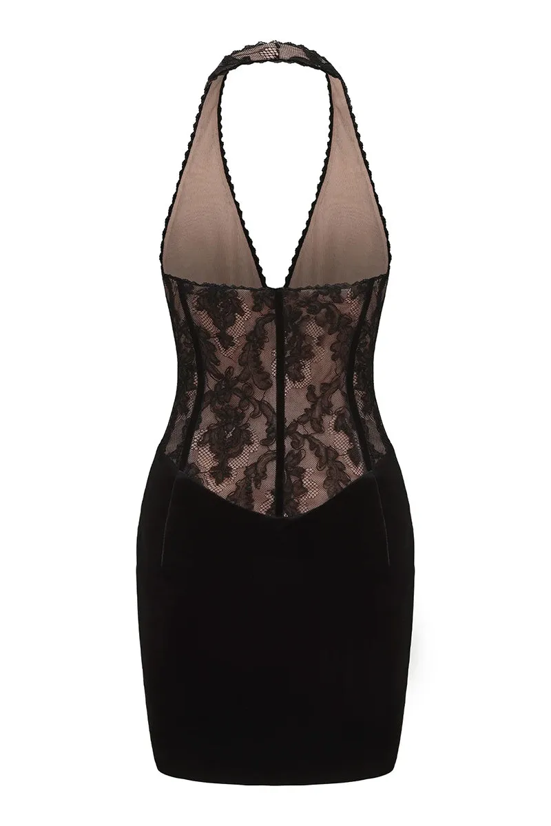 CHRISTI VELVET DRESS