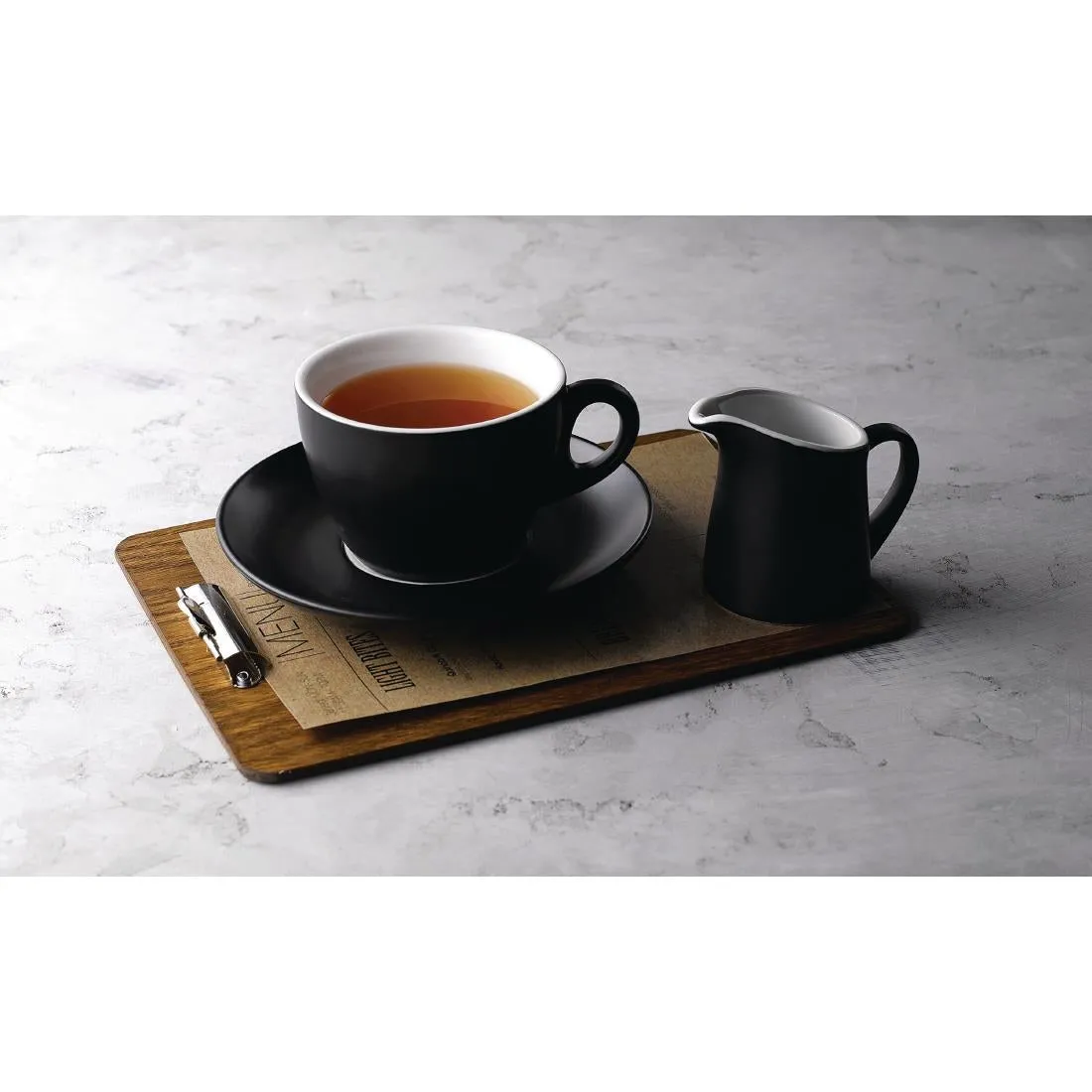 Churchill Menu Shades Jugs Ash Black 60ml 2oz (Pack of 4) - FC199