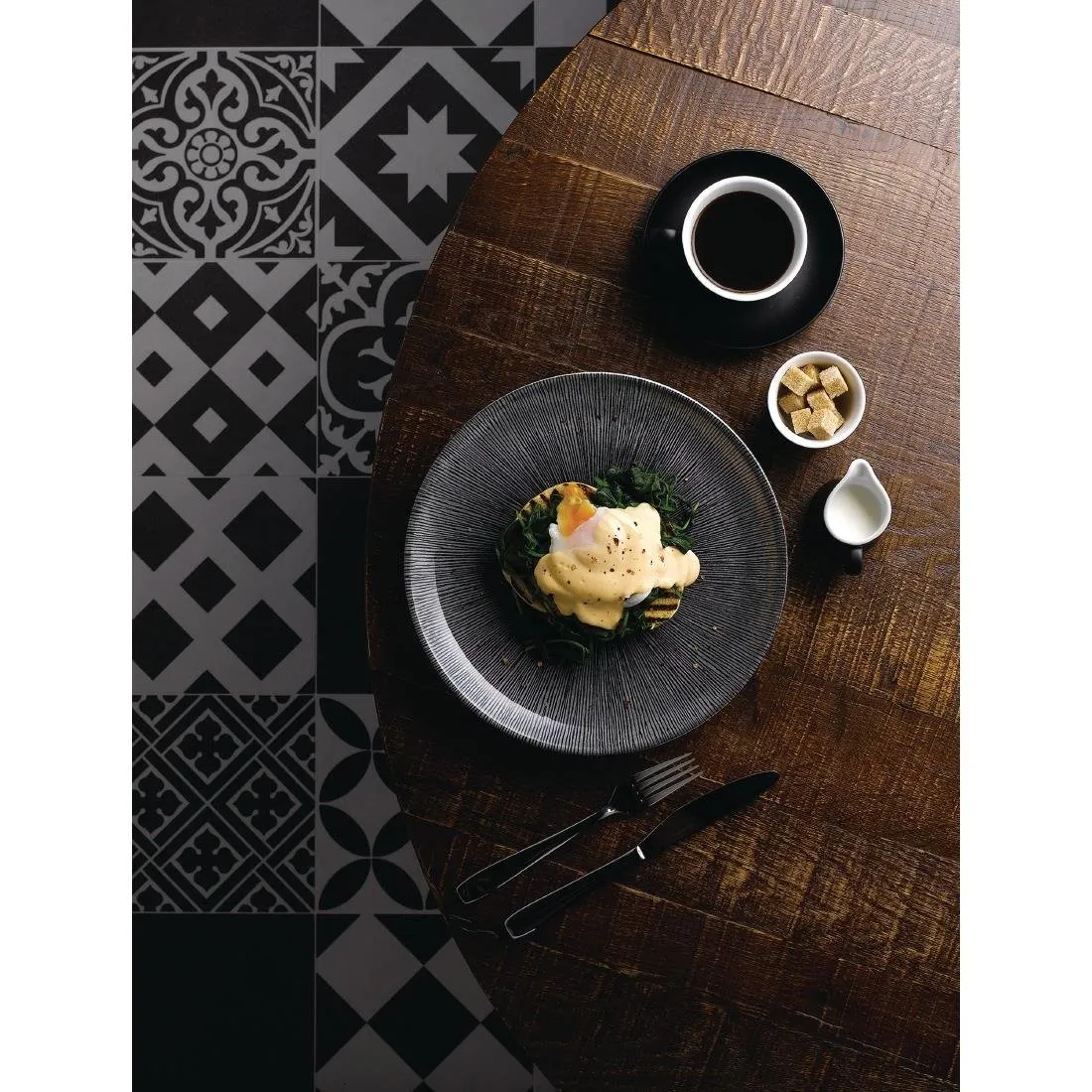 Churchill Menu Shades Jugs Ash Black 60ml 2oz (Pack of 4) - FC199