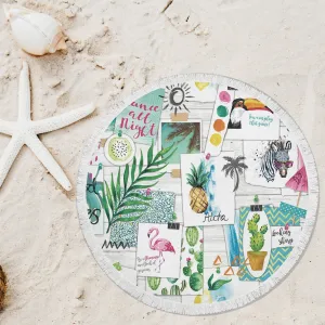 Circular Beach Rug - CB - 17