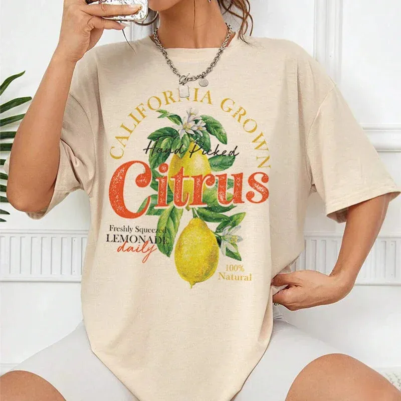 Citrus Lemon Stylish Graphic Tee