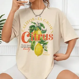 Citrus Lemon Stylish Graphic Tee