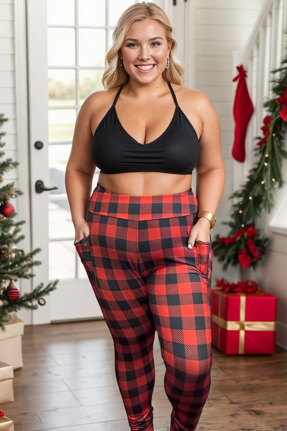 Classically Stylish Plaid Leggings