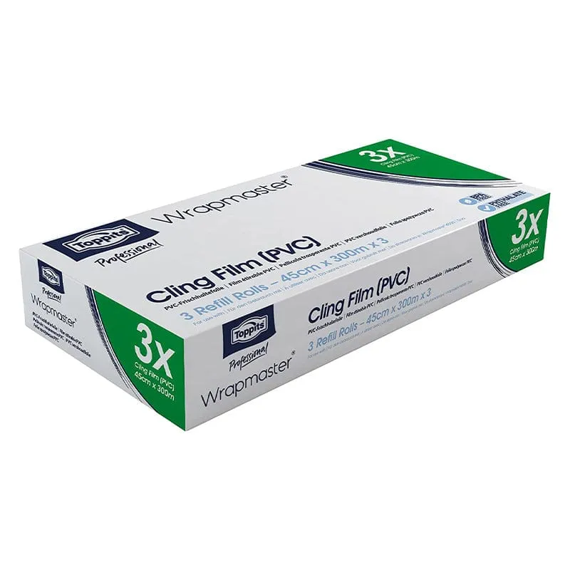 Clingfilm 18 inch Refill 3 x 300m