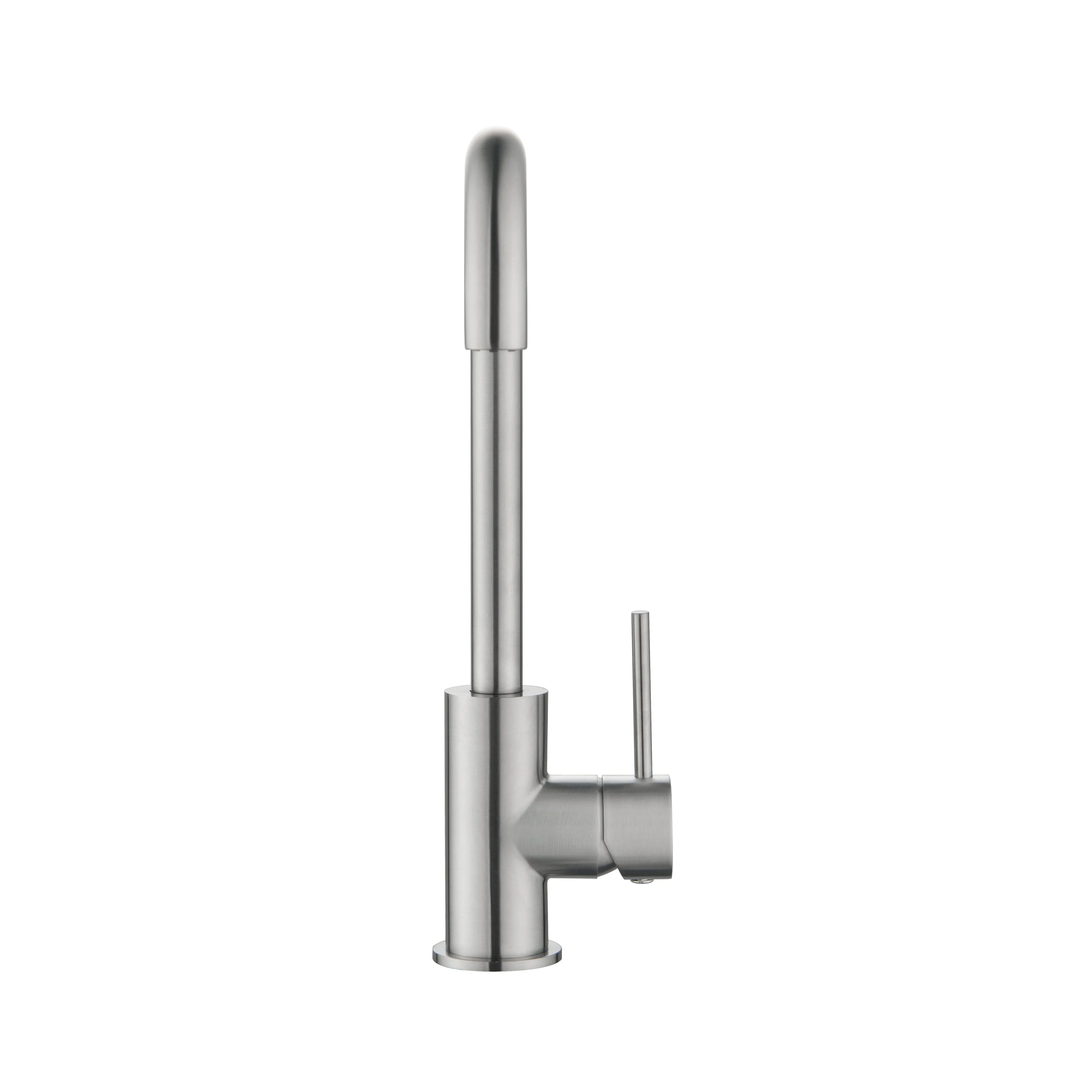 CLIO Kitchen Sink Mixer Square Tap Bench Mount Brushed Nickel