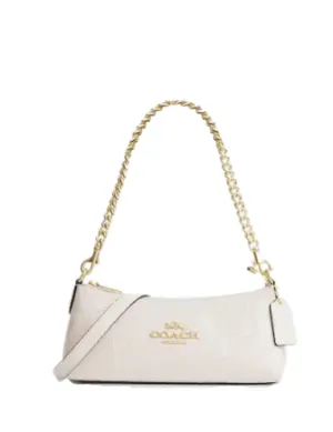 Coach Charlotte Croc Embossed Shoulder Bag