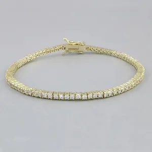 Cobblestone EUGENIE RHODIUM PLATED TENNIS BRACELET
