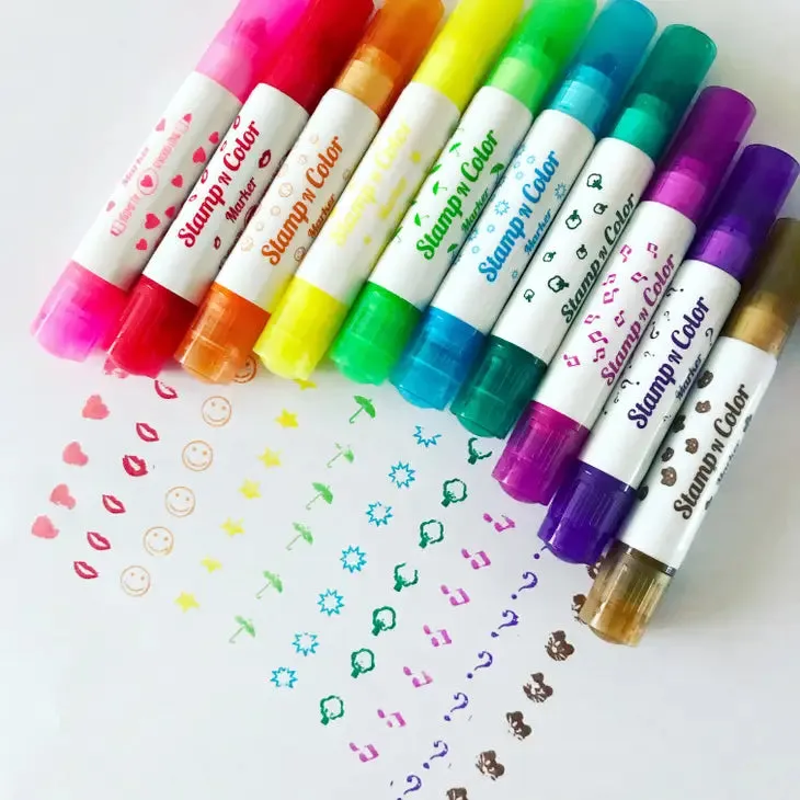 COLOR POP: STAMP N COLOR MARKERS - UNDER THE SEA