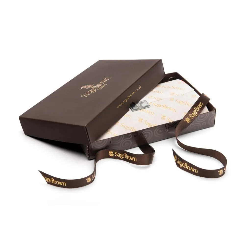 Compact Leather Wallet With Coin Purse - Black