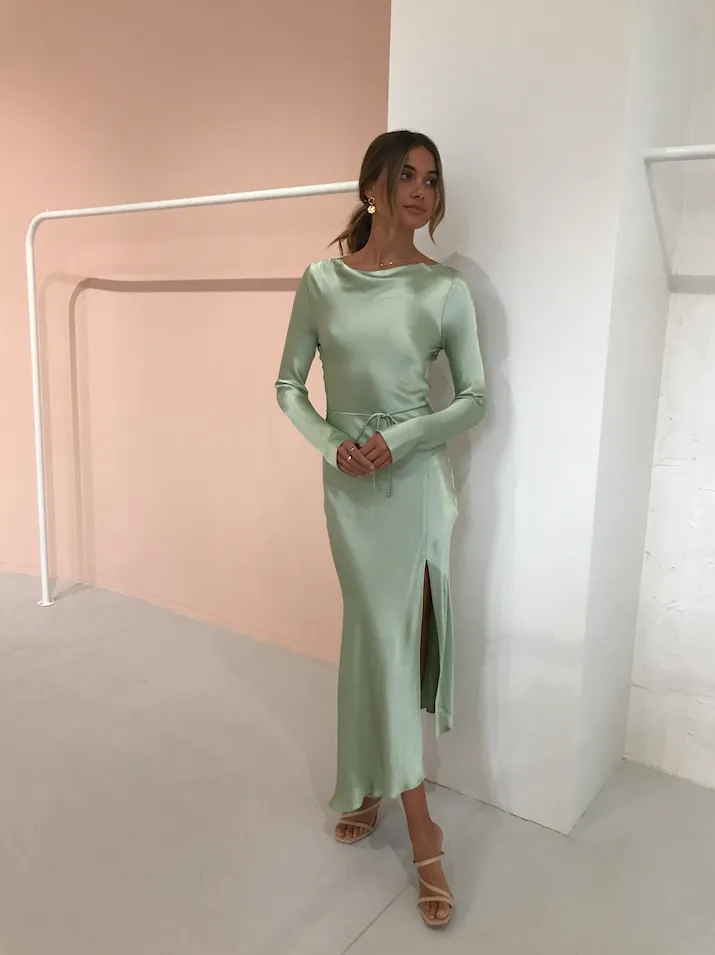 Crest LS Stylish Midi Dress