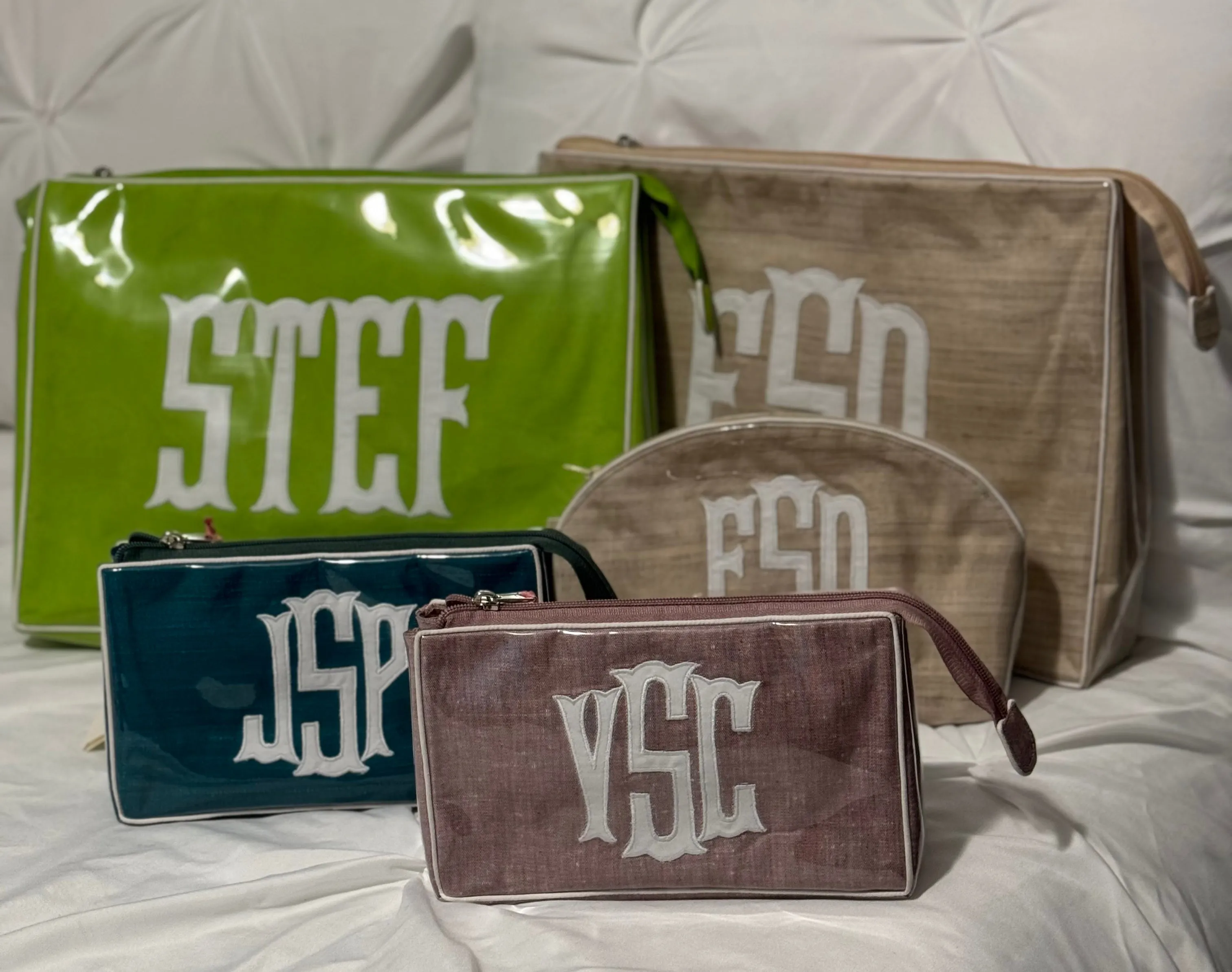 Curved Lined Cosmetic Case