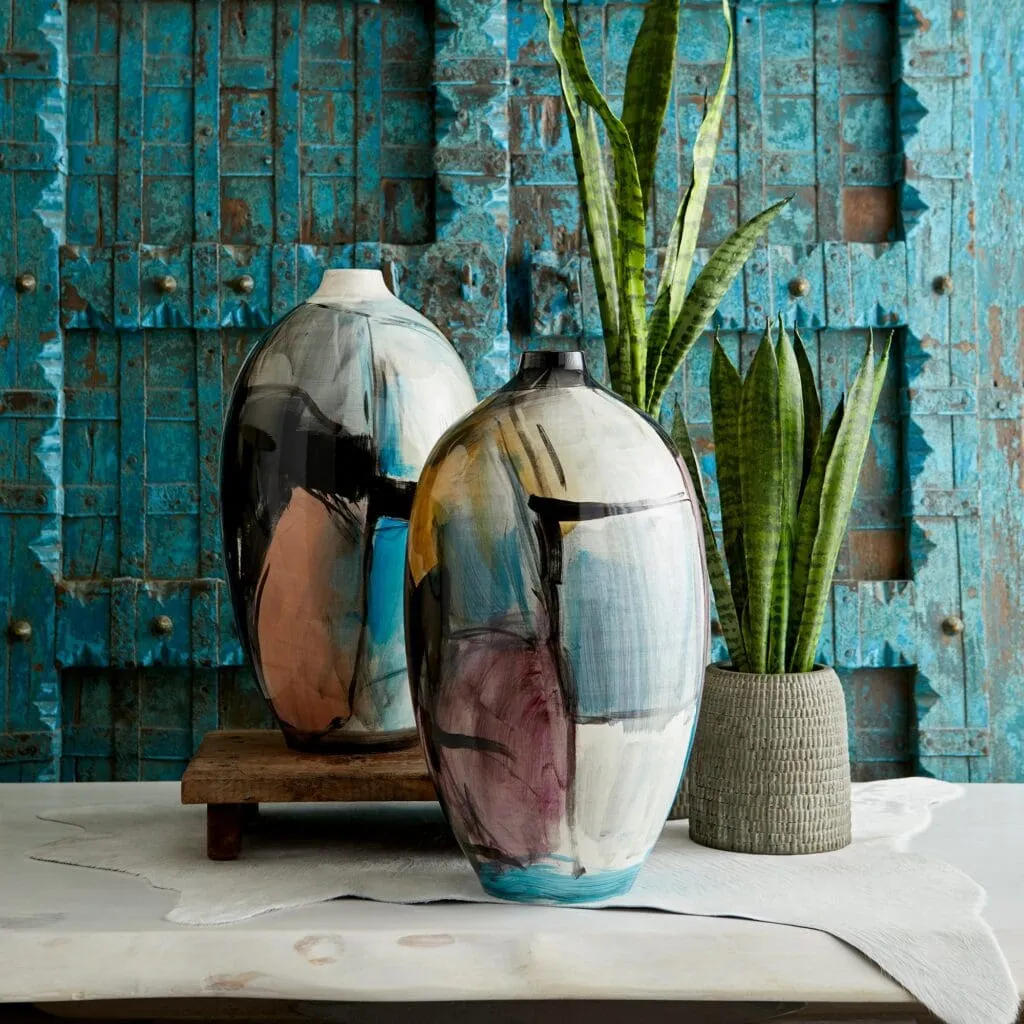 Cyan Design 09884 Carmen Vase #1 - Multi Colored Blue