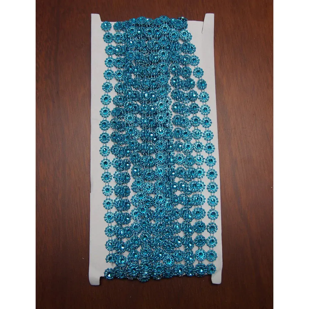 Daisy Flower Rhinestone Trim Strand, 9mm, 10 Yards